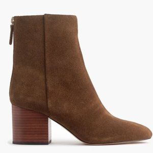 JCrew Sadie Ankle Bootie 9.5 dark peacan brown